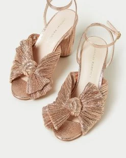 Loeffler Randall Camellia Dune Pleated Bow Heel -Outlet Velin Studio Store CAMELLIA PLA DUNE32