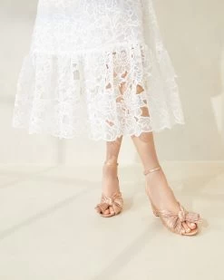 Loeffler Randall Camellia Dune Pleated Bow Heel 9 Loeffler Randall Camellia Dune Pleated Bow Heel -Outlet Velin Studio Store CAMELLIA PLA DUNE 1737 1