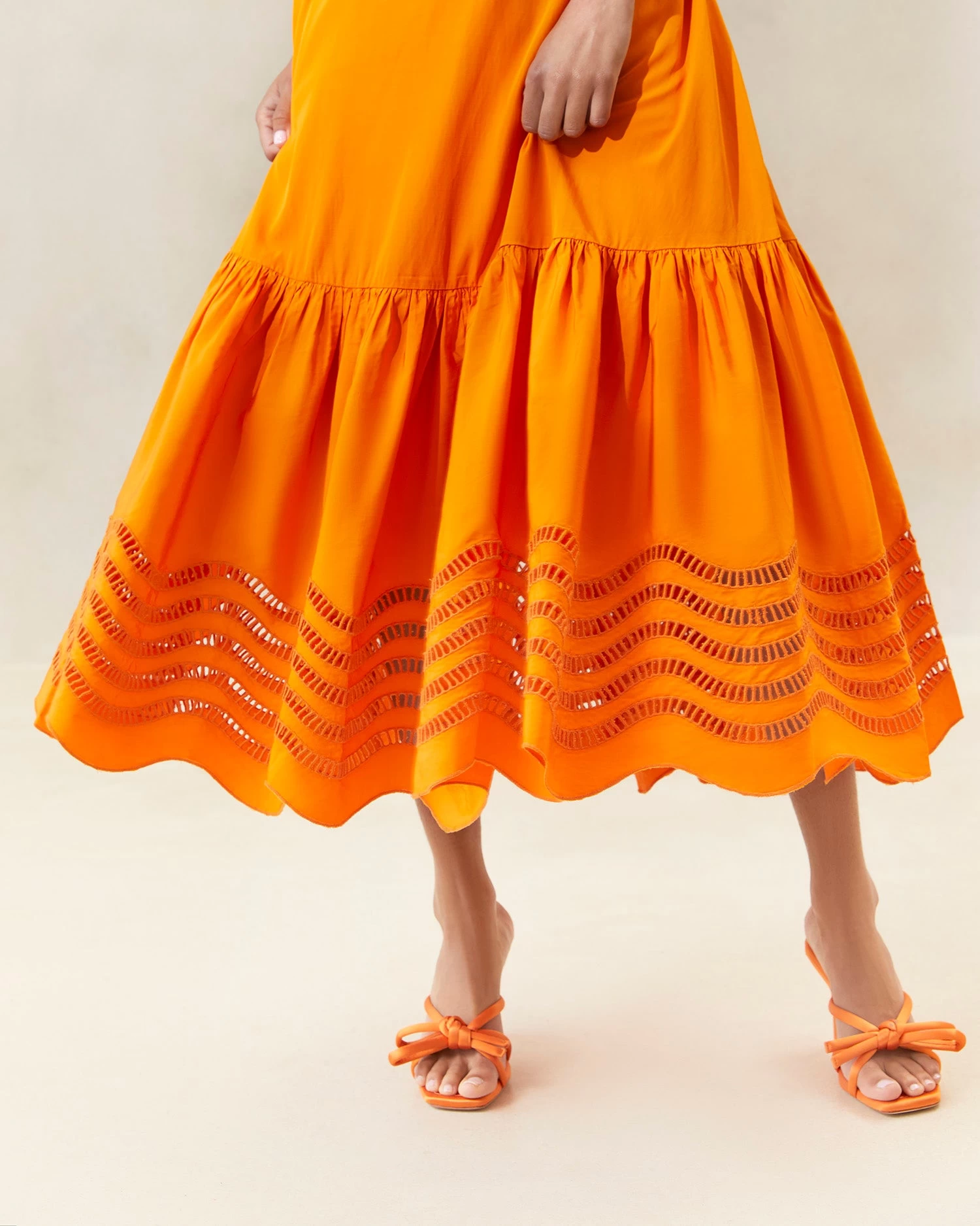 Loeffler Randall Carine Marigold Embroidered Midi Dress 2 Loeffler Randall Carine Marigold Embroidered Midi Dress - Image 2