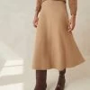 Loeffler Randall Charissa Camel Circle Skirt