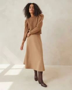 Loeffler Randall Charissa Camel Circle Skirt -Outlet Velin Studio Store CHARISSA WO CAMEL 3