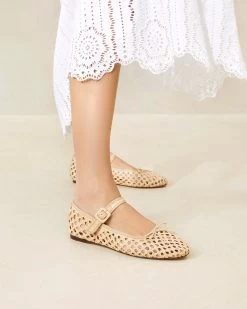 Loeffler Randall Chiara Natural Mary Jane -Outlet Velin Studio Store CHIARA CR NATRL 047copy