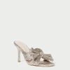 Loeffler Randall Claudia Champagne Pleated Bow Mule