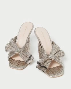 Loeffler Randall Claudia Champagne Pleated Bow Mule 7 Loeffler Randall Claudia Champagne Pleated Bow Mule -Outlet Velin Studio Store CLAUDIA PLA CHAMP 3 9360dc13 99b4 41f9 b127 6895e93ccf5b 1