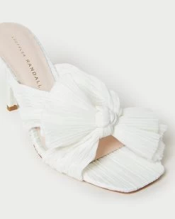 Loeffler Randall Claudia Pearl Pleated Bow Mule 7 Loeffler Randall Claudia Pearl Pleated Bow Mule -Outlet Velin Studio Store CLAUDIA PLFV PEARL 3 1