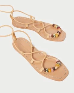 Loeffler Randall Colleen Honey Knot Lace-Up Sandal -Outlet Velin Studio Store COLLEEN NB HONEY 4