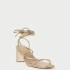 Loeffler Randall Cosette Champagne Ankle Wrap Heel