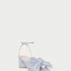 Loeffler Randall Dahlia Blue Pleated Bow Heel