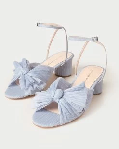 Loeffler Randall Dahlia Blue Pleated Bow Heel -Outlet Velin Studio Store DAHILA PLFA BLUE 5 effcdfaf 201b 4b9f 9946 83601824b867