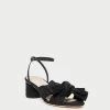 Loeffler Randall Dahlia Black Pleated Bow Heel