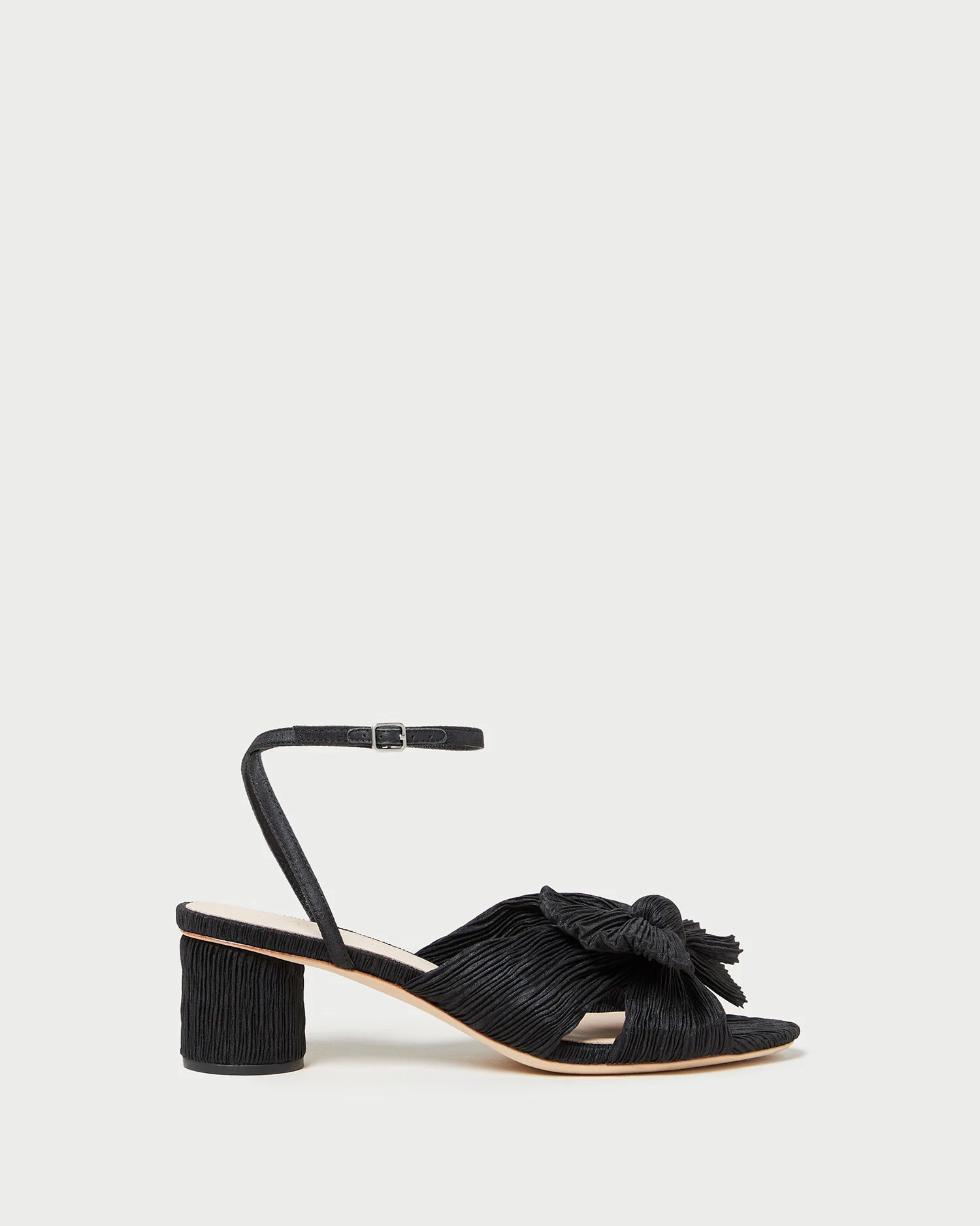 Loeffler Randall Dahlia Black Pleated Bow Heel 2 Loeffler Randall Dahlia Black Pleated Bow Heel - Image 2