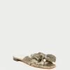 Loeffler Randall Daphne Dark Gold Bow Slide