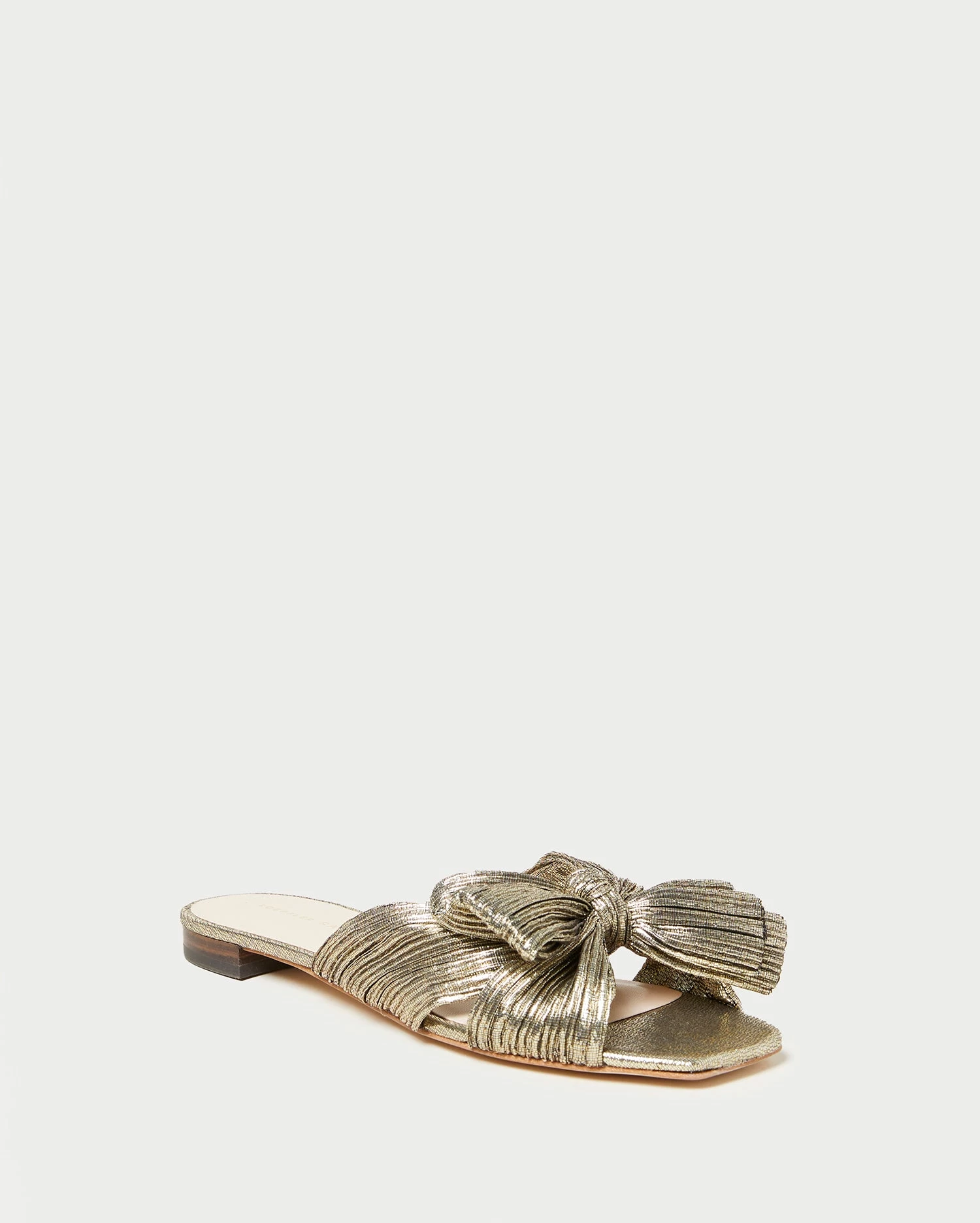 Loeffler Randall Daphne Dark Gold Bow Slide 1 Loeffler Randall Daphne Dark Gold Bow Slide