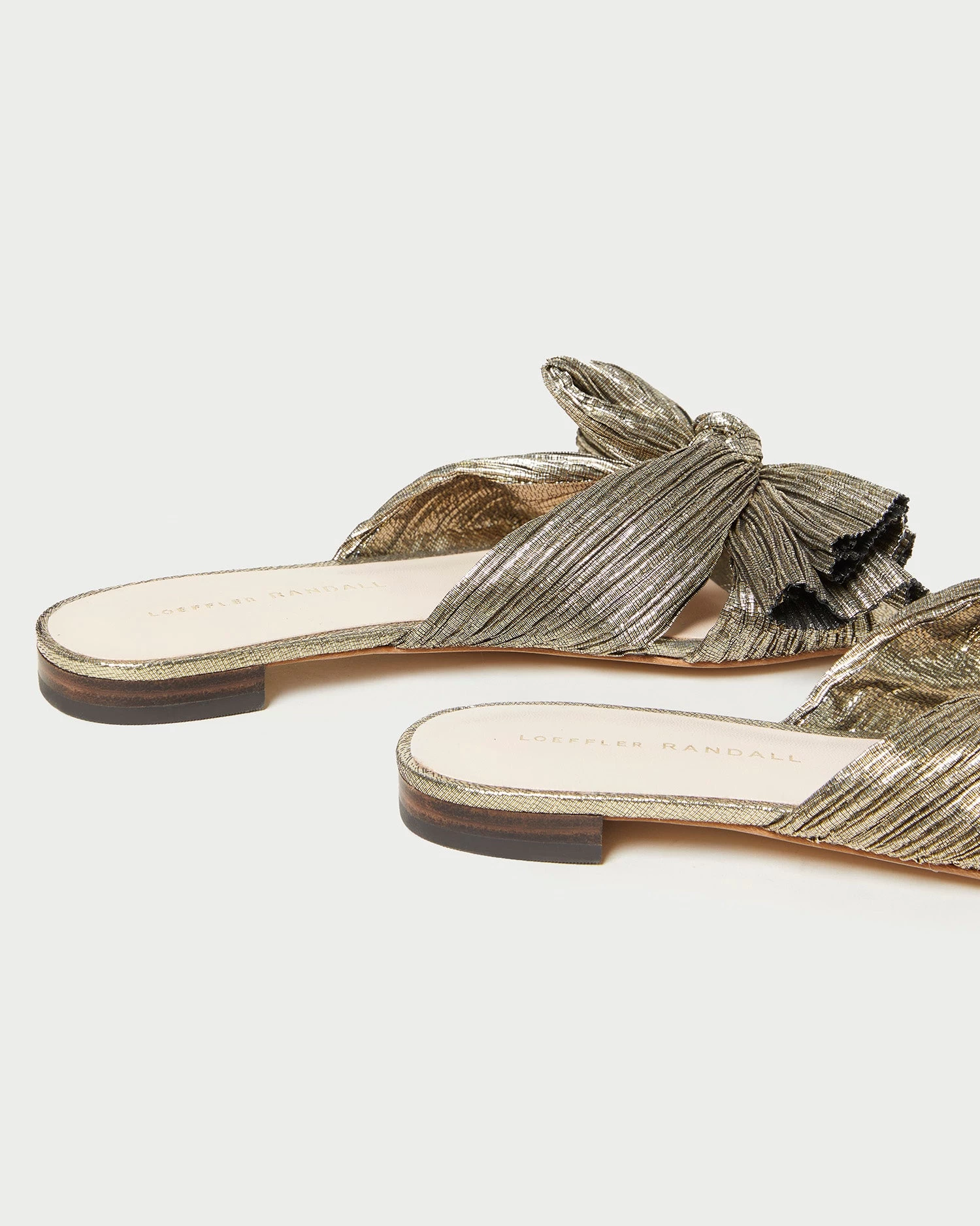 Loeffler Randall Daphne Dark Gold Bow Slide 4 Loeffler Randall Daphne Dark Gold Bow Slide - Image 4