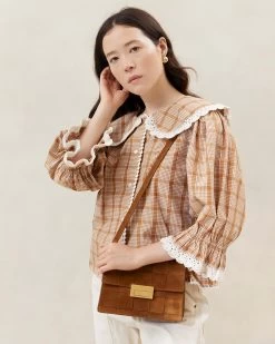 Loeffler Randall Delphine Cacao Clutch -Outlet Velin Studio Store DELPHINE WS CACAO 003copy