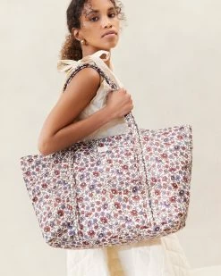 Loeffler Randall Dina Geo Floral Travel Tote -Outlet Velin Studio Store DINA NYLO GEOCF 023copy