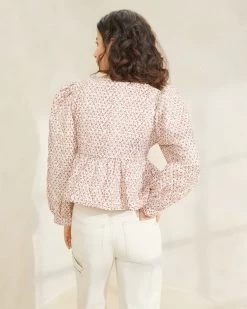 Loeffler Randall Donna Ditsy Floral Tie-Front Jacket -Outlet Velin Studio Store DONNA CRDSFL 2698