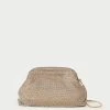 Loeffler Randall Doreen Gold Diamanté Frame Pouch