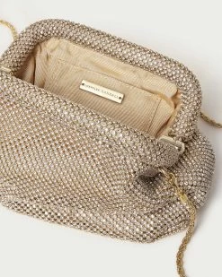 Loeffler Randall Doreen Gold Diamanté Frame Pouch -Outlet Velin Studio Store DOREEN DIAM GOLD 4