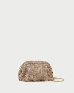 Loeffler Randall Doris Peach Diamanté Mini Pouch