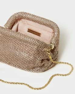 Loeffler Randall Doris Peach Diamanté Mini Pouch 7 Loeffler Randall Doris Peach Diamanté Mini Pouch -Outlet Velin Studio Store DORIS DIAM LTPEA 3