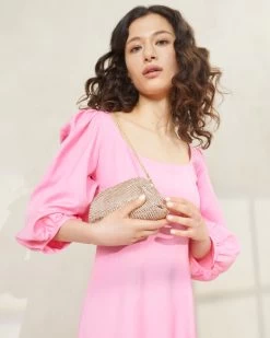 Loeffler Randall Doris Peach Diamanté Mini Pouch 9 Loeffler Randall Doris Peach Diamanté Mini Pouch -Outlet Velin Studio Store DORIS DIAM LTPEA 956