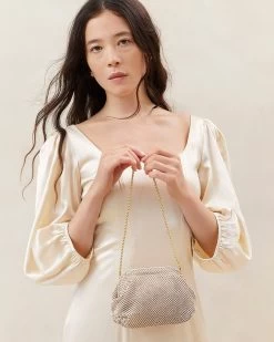 Loeffler Randall Doris Opal Diamanté Mini Pouch -Outlet Velin Studio Store DORIS DIAM OPAL 037copy