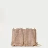 Loeffler Randall Ember Peach Diamanté Gathered Clutch