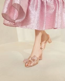 Loeffler Randall Emilia Dune Pleated Bow Heel -Outlet Velin Studio Store EMILIA PLA DUNE 2389 1