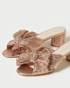 Loeffler Randall Emilia Dune Pleated Bow Heel -Outlet Velin Studio Store EMILIA PLA DUNE 4 1