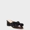 Loeffler Randall Emilia Black Pleated Bow Heel