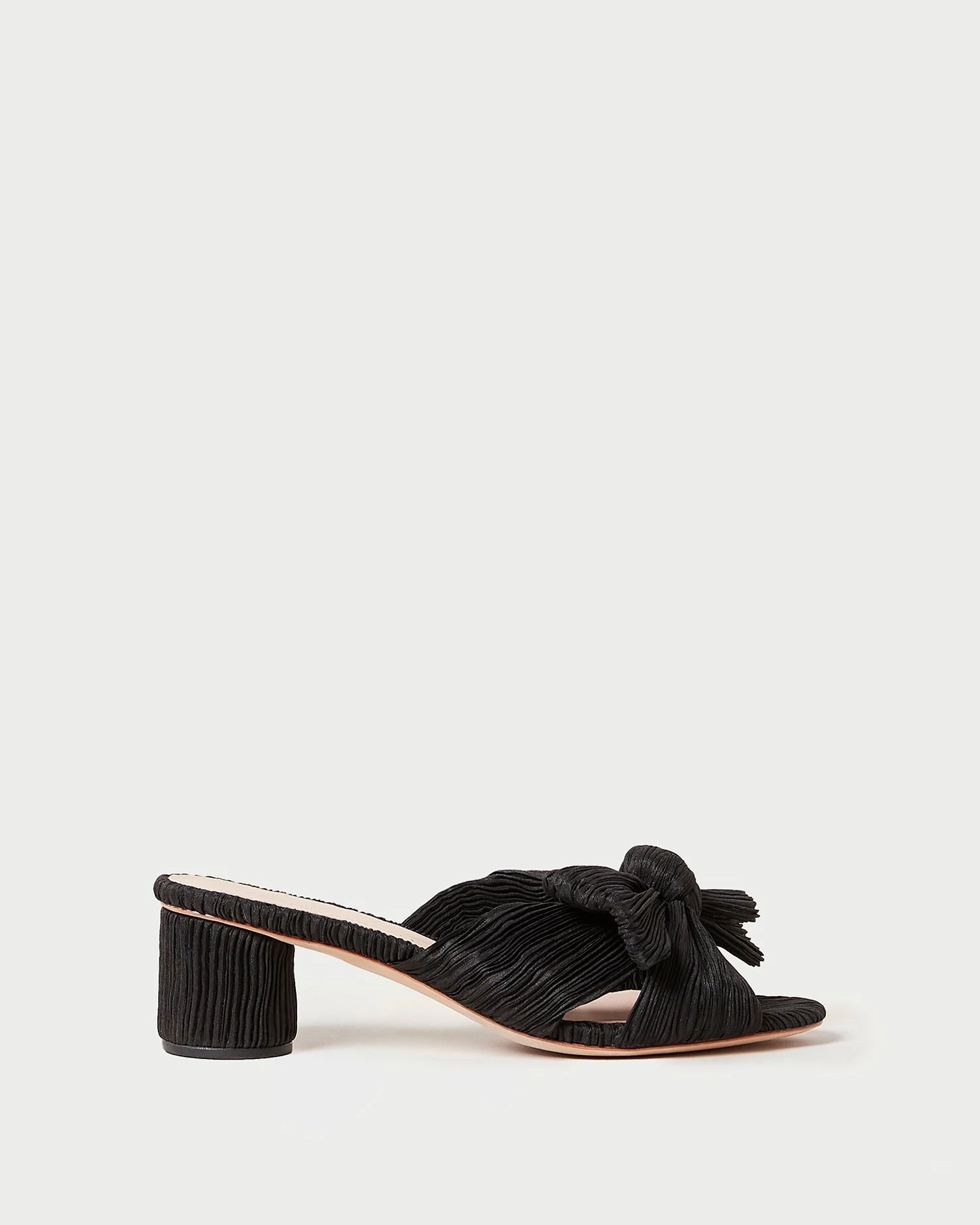 Loeffler Randall Emilia Black Pleated Bow Heel 2 Loeffler Randall Emilia Black Pleated Bow Heel - Image 2