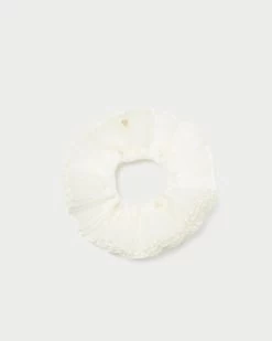 Loeffler Randall Emmy Pearl Pleated Layer Scrunchie