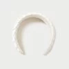 Loeffler Randall Everly Cream Puffy Woven Headband