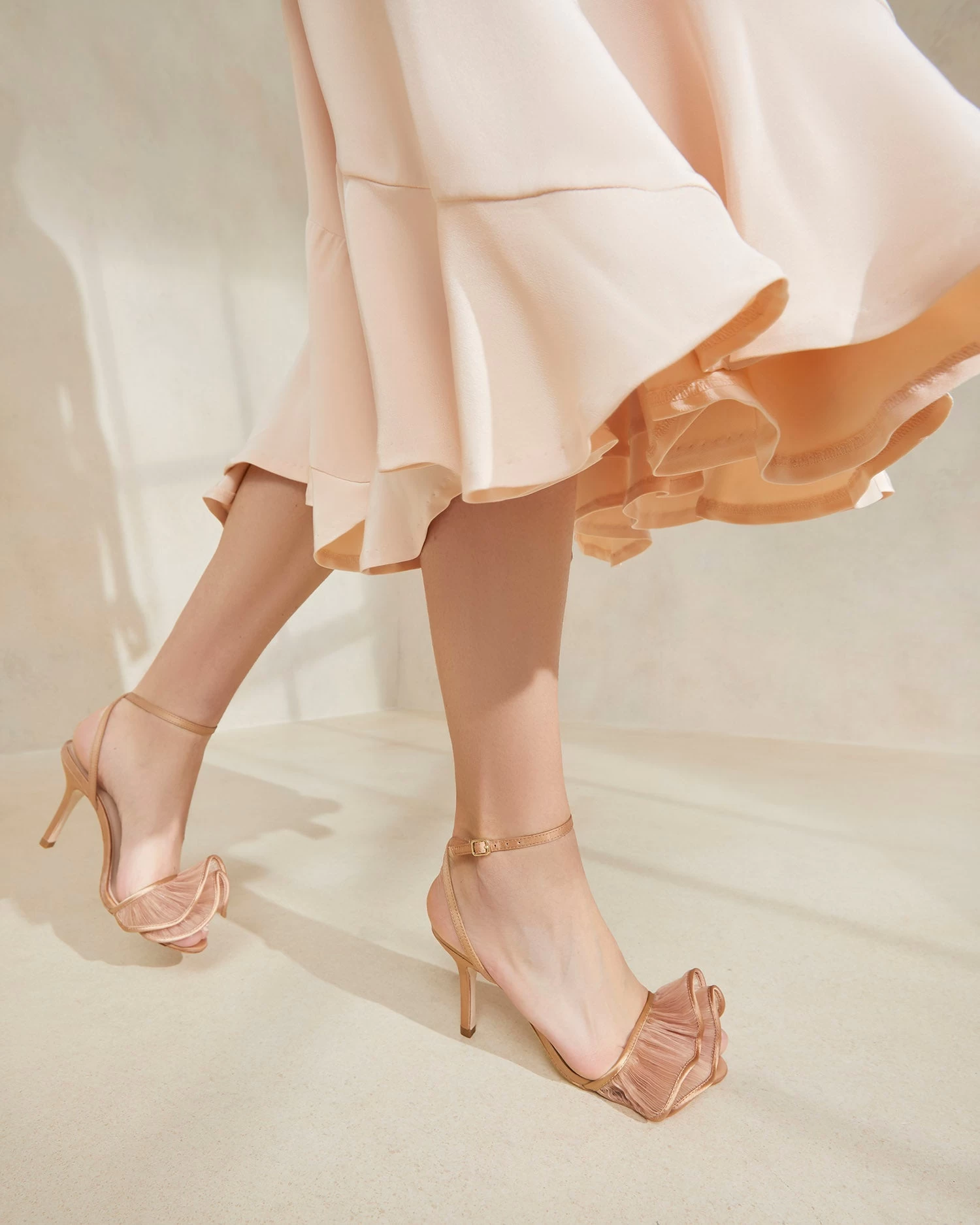 Loeffler Randall Estella Beauty Ruffle Heeled Sandal 5 Loeffler Randall Estella Beauty Ruffle Heeled Sandal - Image 5
