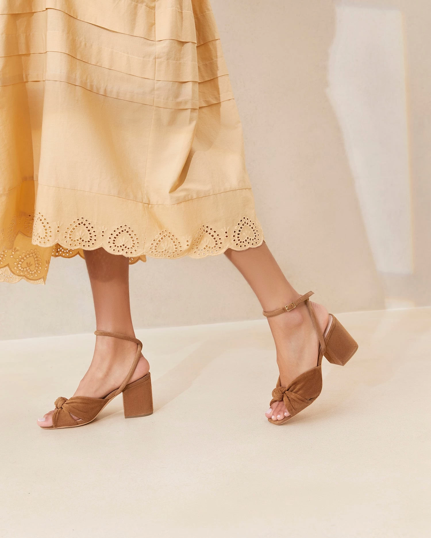 Loeffler Randall Fiamma Cacao Knot Mid-Heel Sandal 5 Loeffler Randall Fiamma Cacao Knot Mid-Heel Sandal - Image 5