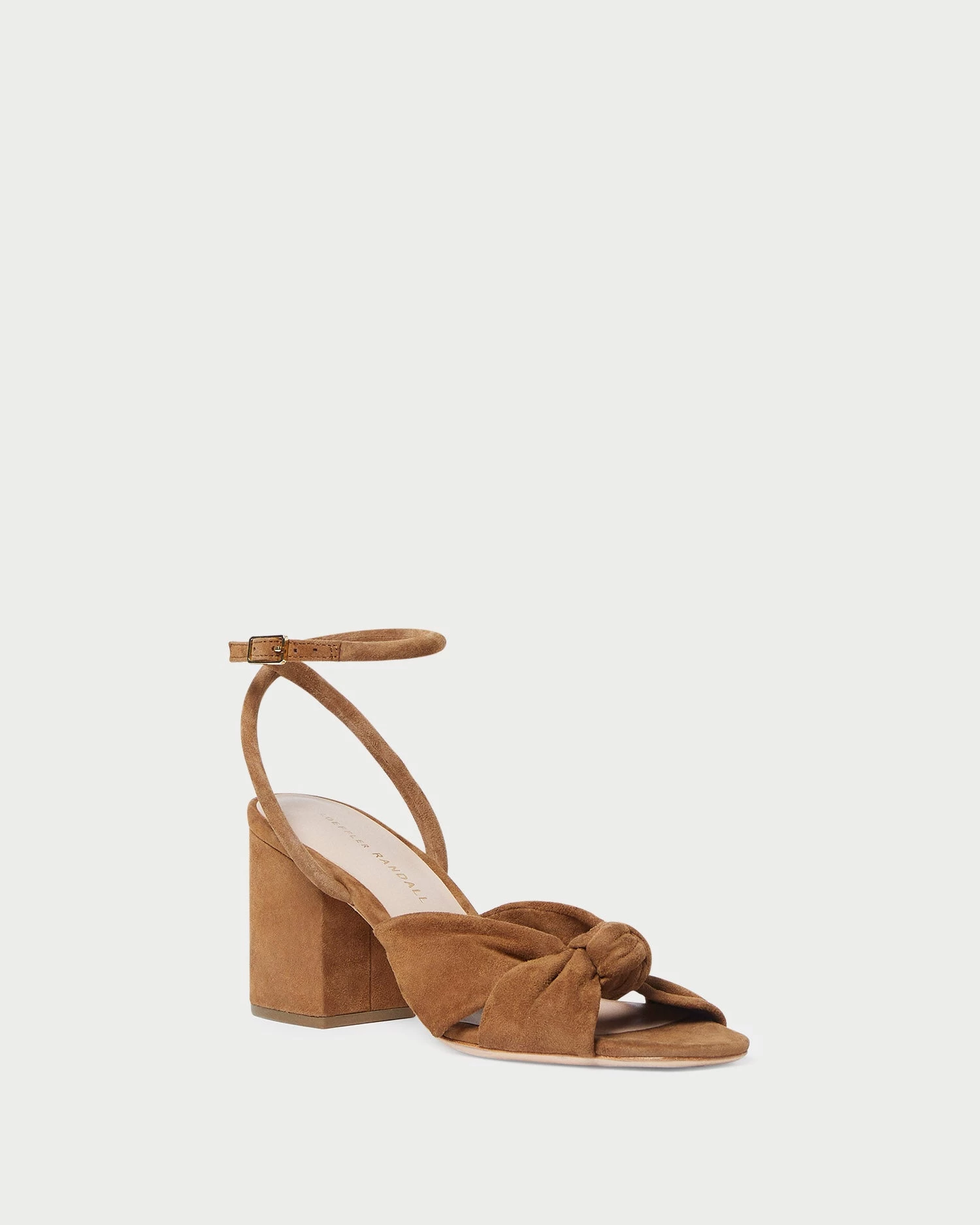 Loeffler Randall Fiamma Cacao Knot Mid-Heel Sandal 1 Loeffler Randall Fiamma Cacao Knot Mid-Heel Sandal