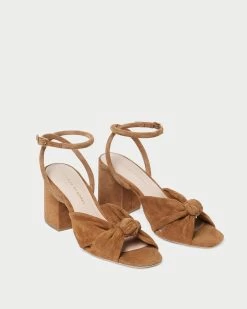 Loeffler Randall Fiamma Cacao Knot Mid-Heel Sandal 8 Loeffler Randall Fiamma Cacao Knot Mid-Heel Sandal -Outlet Velin Studio Store FIAMMA KS KAKAO 4
