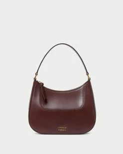 Loeffler Randall Greta Espresso Round Shoulder Bag