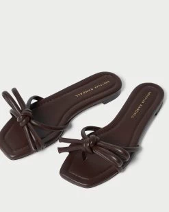 Loeffler Randall Hadley Chocolate Bow Sandal -Outlet Velin Studio Store HADLEY N CHOKO 3