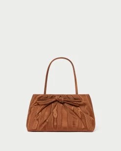 Loeffler Randall Iona Nutmeg Puffed Bow Clutch