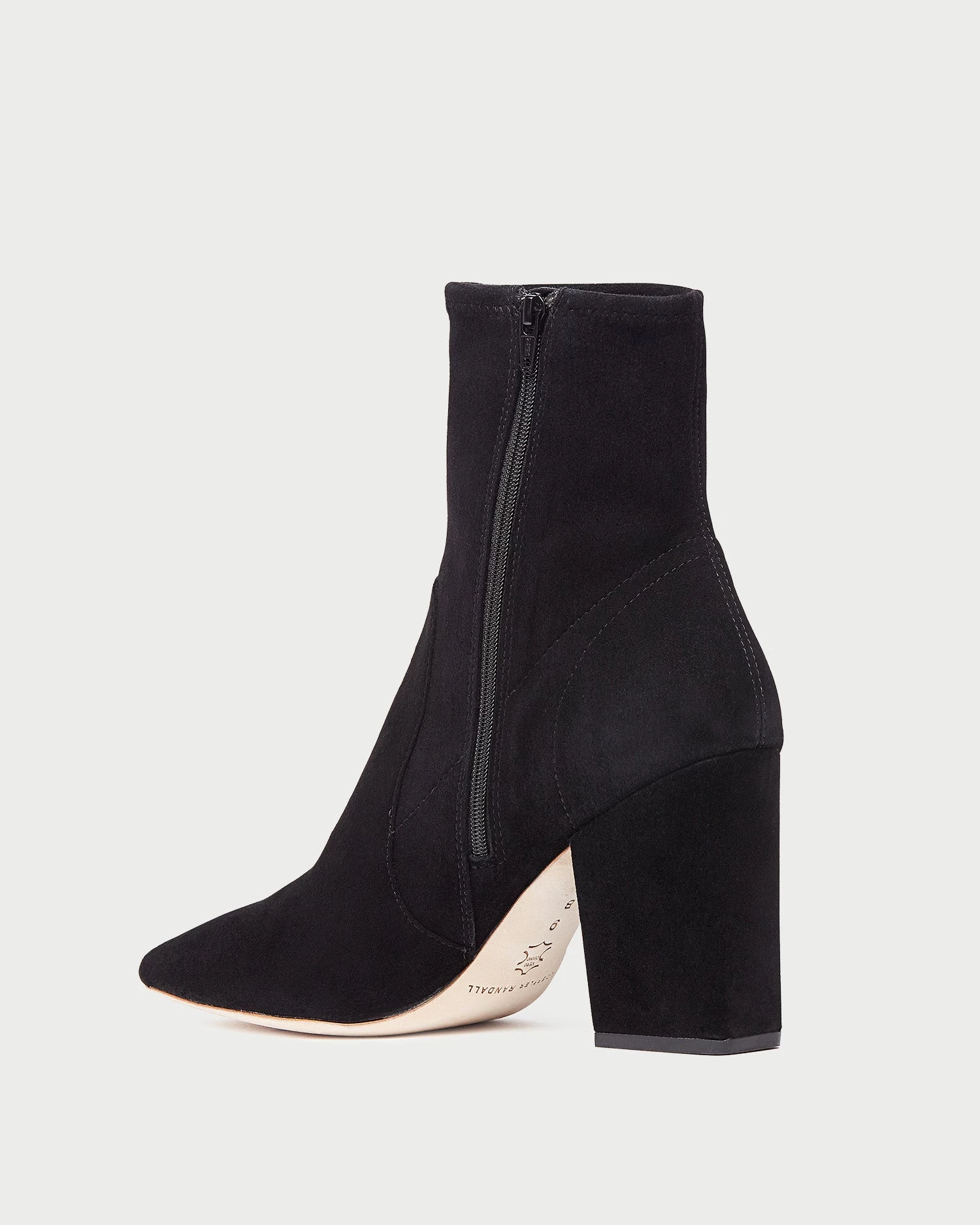 Loeffler Randall Isla Black Suede Slim Ankle Bootie 4 Loeffler Randall Isla Black Suede Slim Ankle Bootie - Image 4