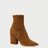 Loeffler Randall Isla Cacao Suede Slim Ankle Bootie