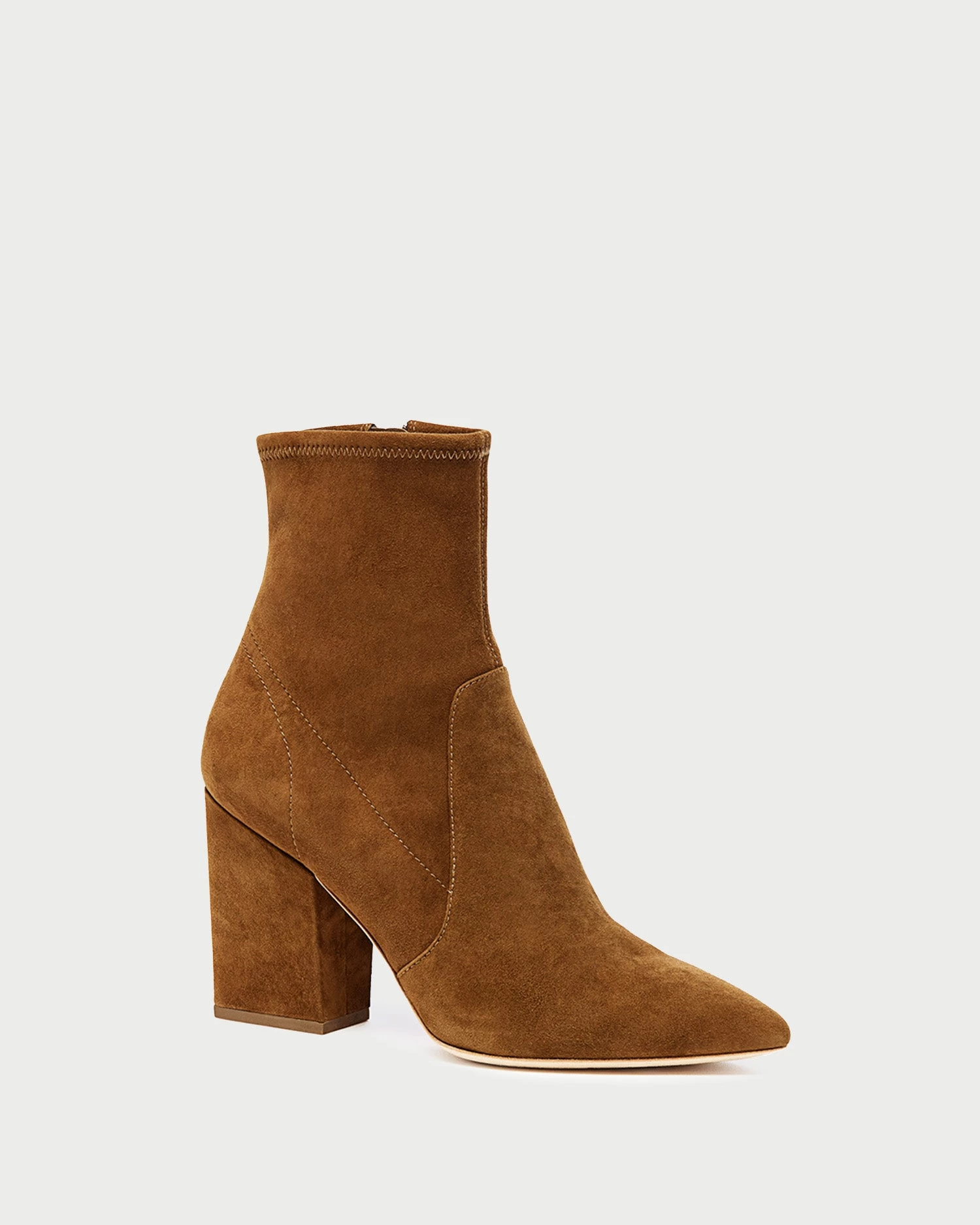 Loeffler Randall Isla Cacao Suede Slim Ankle Bootie 1 Loeffler Randall Isla Cacao Suede Slim Ankle Bootie