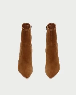 Loeffler Randall Isla Cacao Suede Slim Ankle Bootie 7 Loeffler Randall Isla Cacao Suede Slim Ankle Bootie -Outlet Velin Studio Store ISLA SS CACAO 3