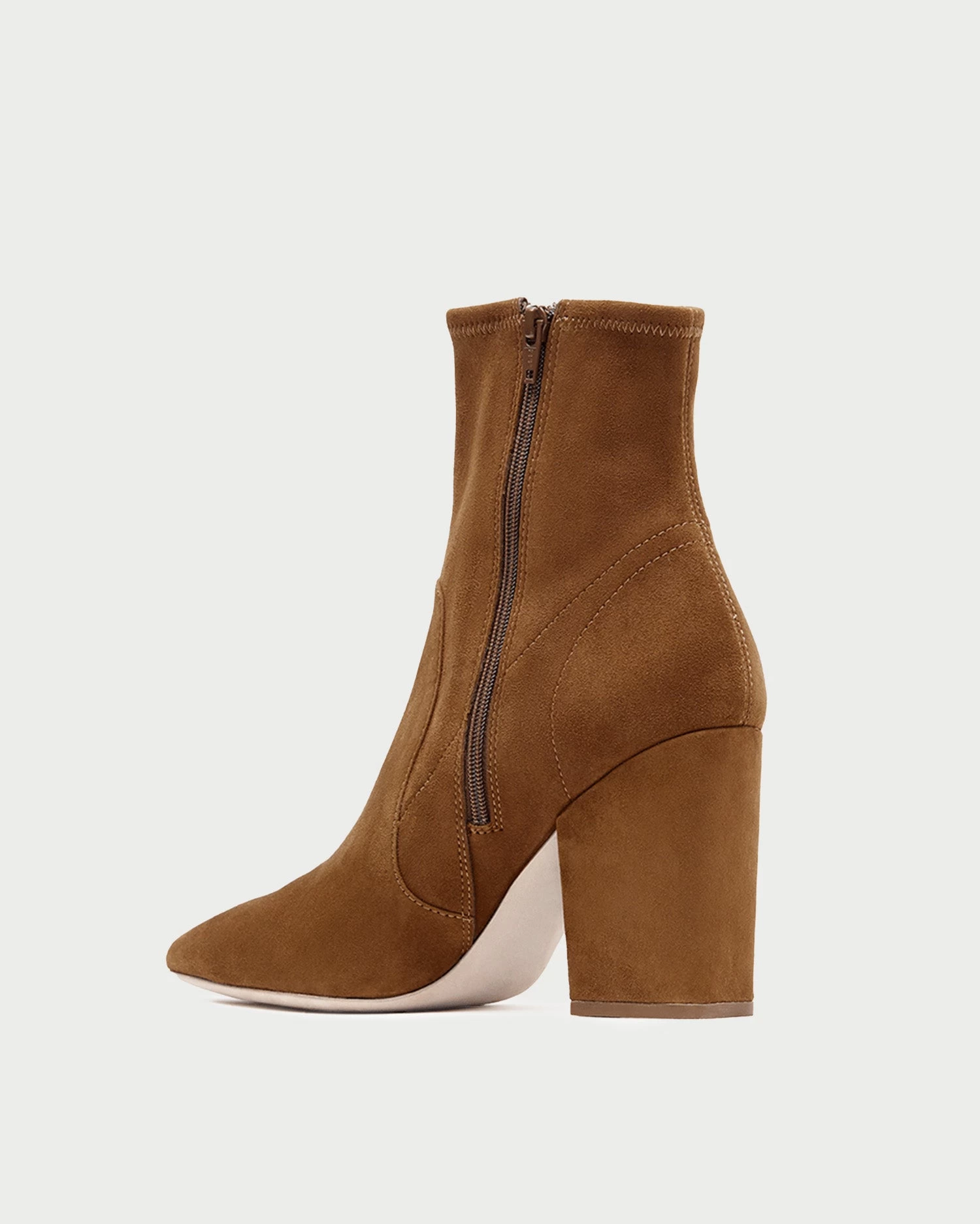 Loeffler Randall Isla Cacao Suede Slim Ankle Bootie 4 Loeffler Randall Isla Cacao Suede Slim Ankle Bootie - Image 4