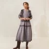 Loeffler Randall Ivee Plaid Heart Broderie Dress