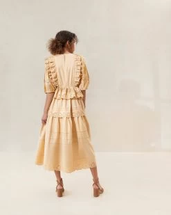 Loeffler Randall Ivee Parchment Heart Broderie Dress 5 Loeffler Randall Ivee Parchment Heart Broderie Dress -Outlet Velin Studio Store IVEE CTN PARCH 098copy