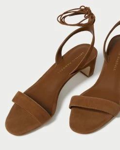 Loeffler Randall Jackie Cacao Mid Heel Sandal -Outlet Velin Studio Store JACKIE KS CACAO 3