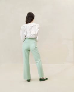 Loeffler Randall Jeanne Pistachio Trouser -Outlet Velin Studio Store JEANNE STWL PISTA 1